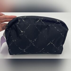 Chanel Black Travel Line Cosmetic Bag Pouch